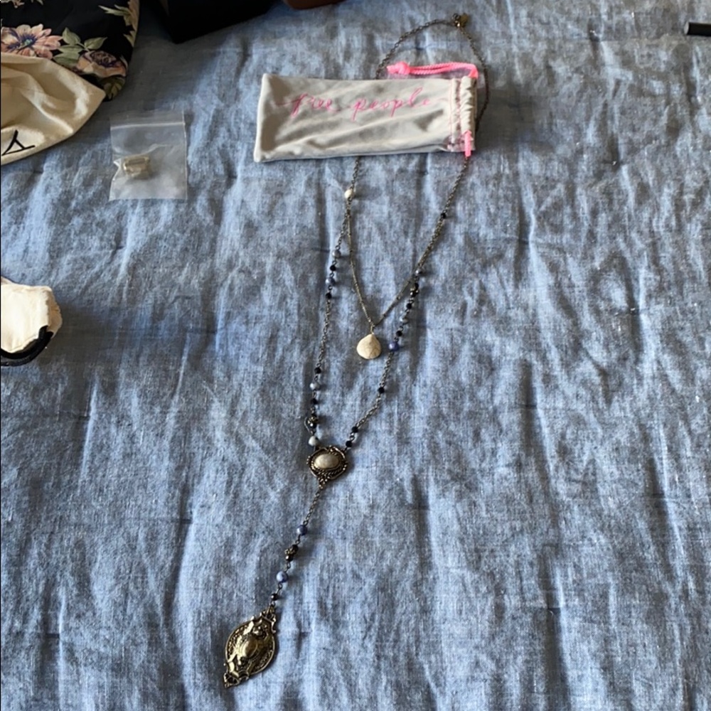 Free people layered necklace